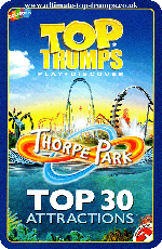 Thorpe Park Top 30 Attractions