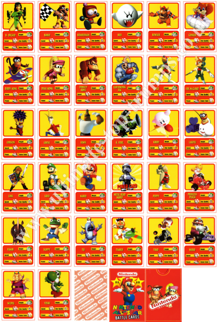Nintendo All-Stars Battle Cards