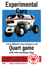 Experimental Cars Ace Quart Game