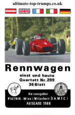 Rennwagen einst und heute