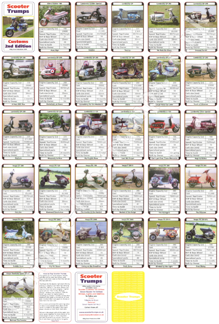 Customs 2nd Edition - Scooter Trumps