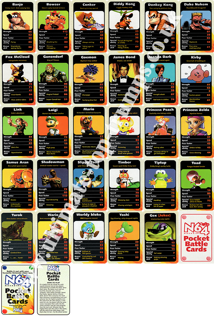 N64 Pocket Battle Cards