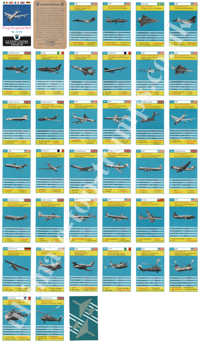 Flugzeugquartett