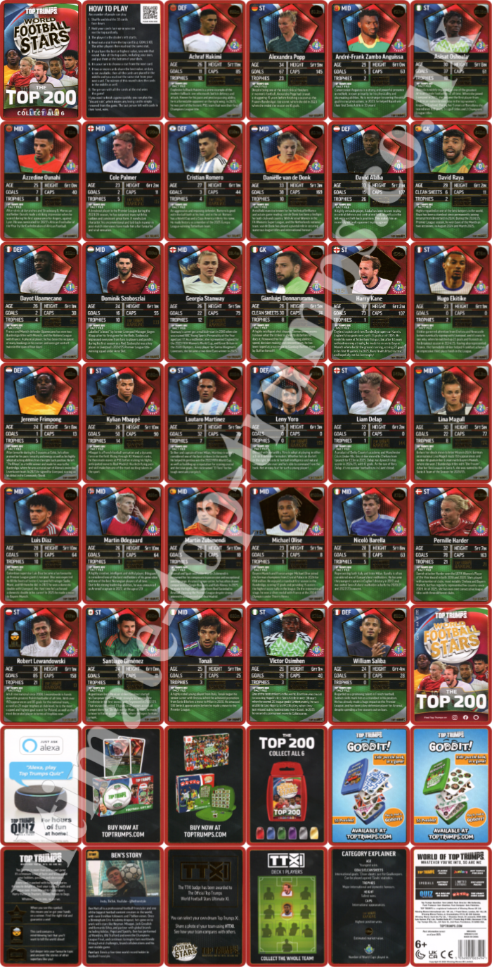 World Football Stars (red chrome)