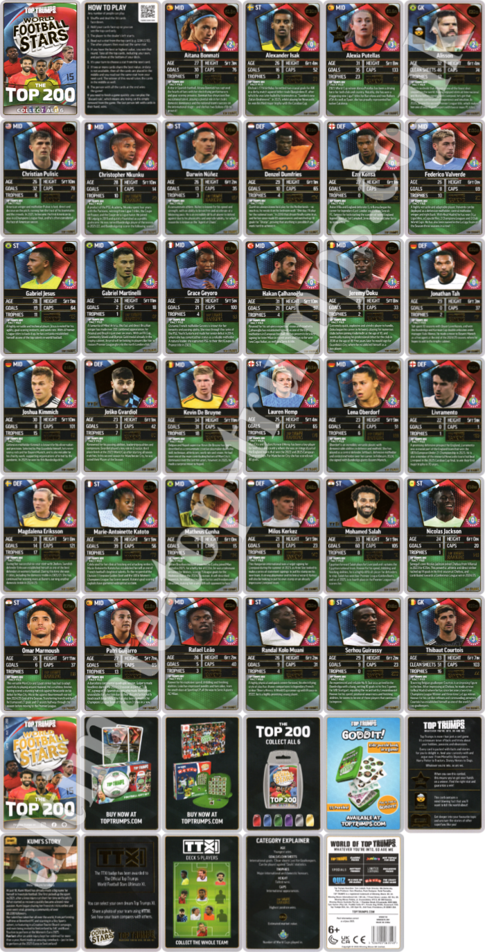 World Football Stars (silver chrome)